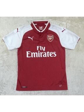 Arsenal London 2017-2018 Home Football Shirt Soccer Jersey Puma Size Small - EUC